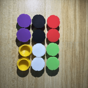 12-Piece 3ml Silicone Caps